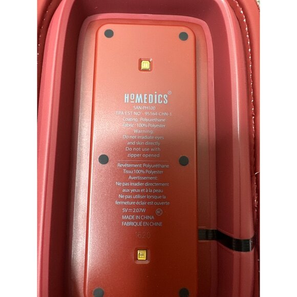 Homedics UV-Clean Phone Sanitizer With 2 UV-C LEDs Portable Red Case - Picture 3 of 5
